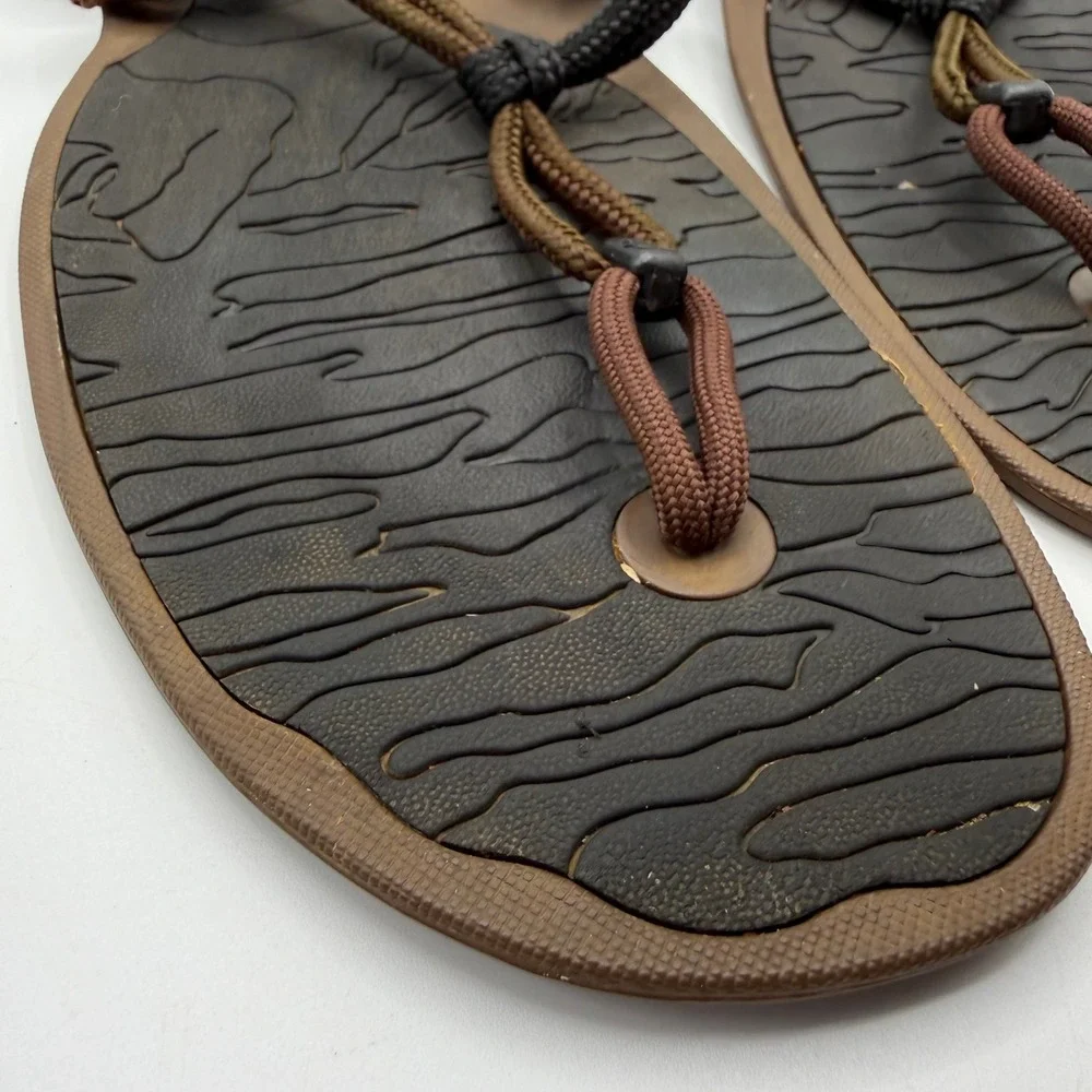 Xero Shoes Cloud Barefoot Sandals Men 6 Women 7 Brown Black Minimalist Zero Drop